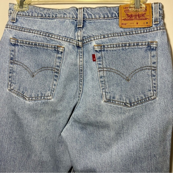 Vintage Levis Y2K Red Tab Straight Leg Mom Jeans Made in 1998 Tapered High Waist - Picture 4 of 17